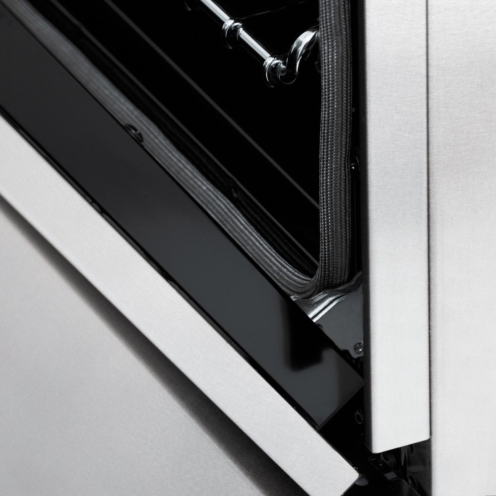 ZLINE Autograph Edition 60-inch 7.4 cu. ft. Dual Fuel Range - 9 Burner Gas Cooktop & 2 Electric Convection Ovens - Satin Stainless Steel with Polished Gold Accents (RASZ SN 60 G) - Perfect for Professional Chefs & Luxury Home Kitchens