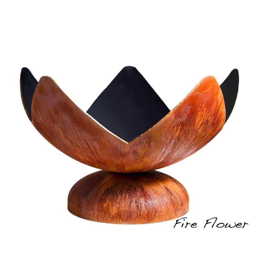 Ohio Flame Fire Flower Artisan Fire Bowl - Outdoor Fire Pit for Patio, Garden & Backyard - Handcrafted Decorative Fire Bowl for Cozy Evenings & Ambiance