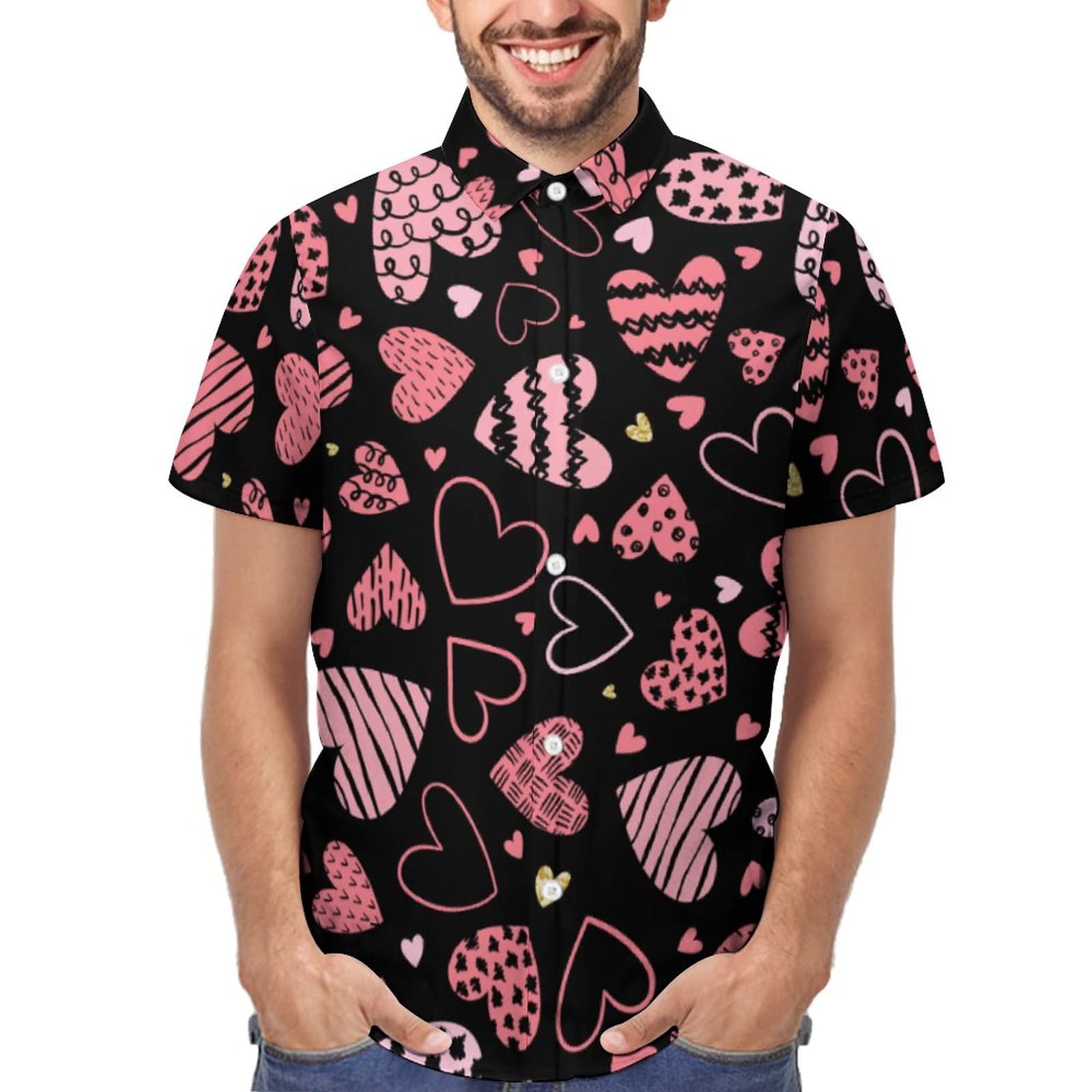 Vbadag Men's Hawaiian Shirt - Casual Short Sleeve Button Down Shirt for Summer Beach Vacation, Luau Party & Tropical Outfit | Breathable & Stylish Aloha Shirts