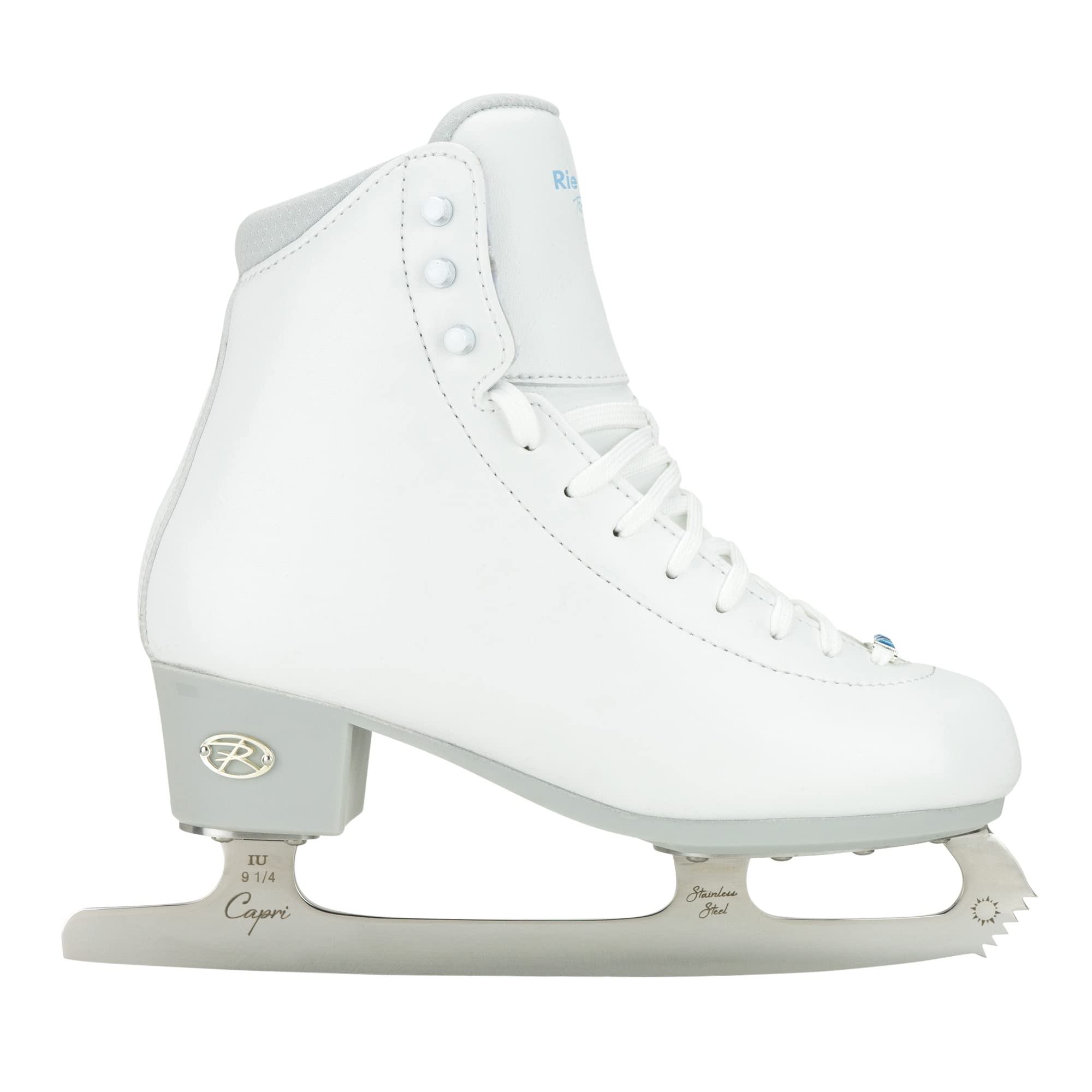 Riedell Topaz Adult Figure Skates - Professional Stainless Steel Capri Blades for Competitive Skating & Ice Shows | Perfect for Training, Performances & Ice Dancing