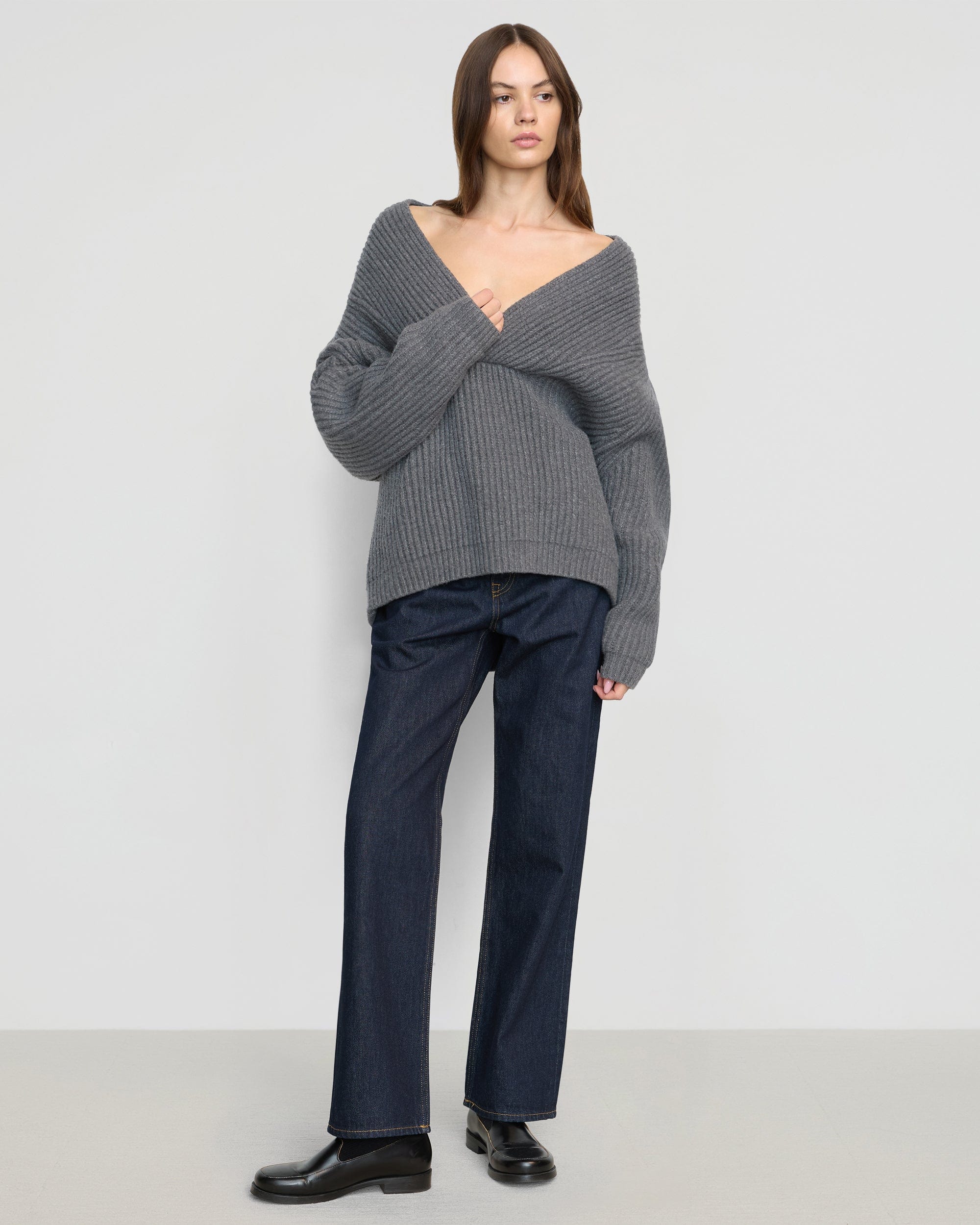 Campbell Shawl Collar Sweater for Women - Soft Knit Cardigan with Pockets - Cozy Winter Pullover for Office, Date Night & Casual Outfits