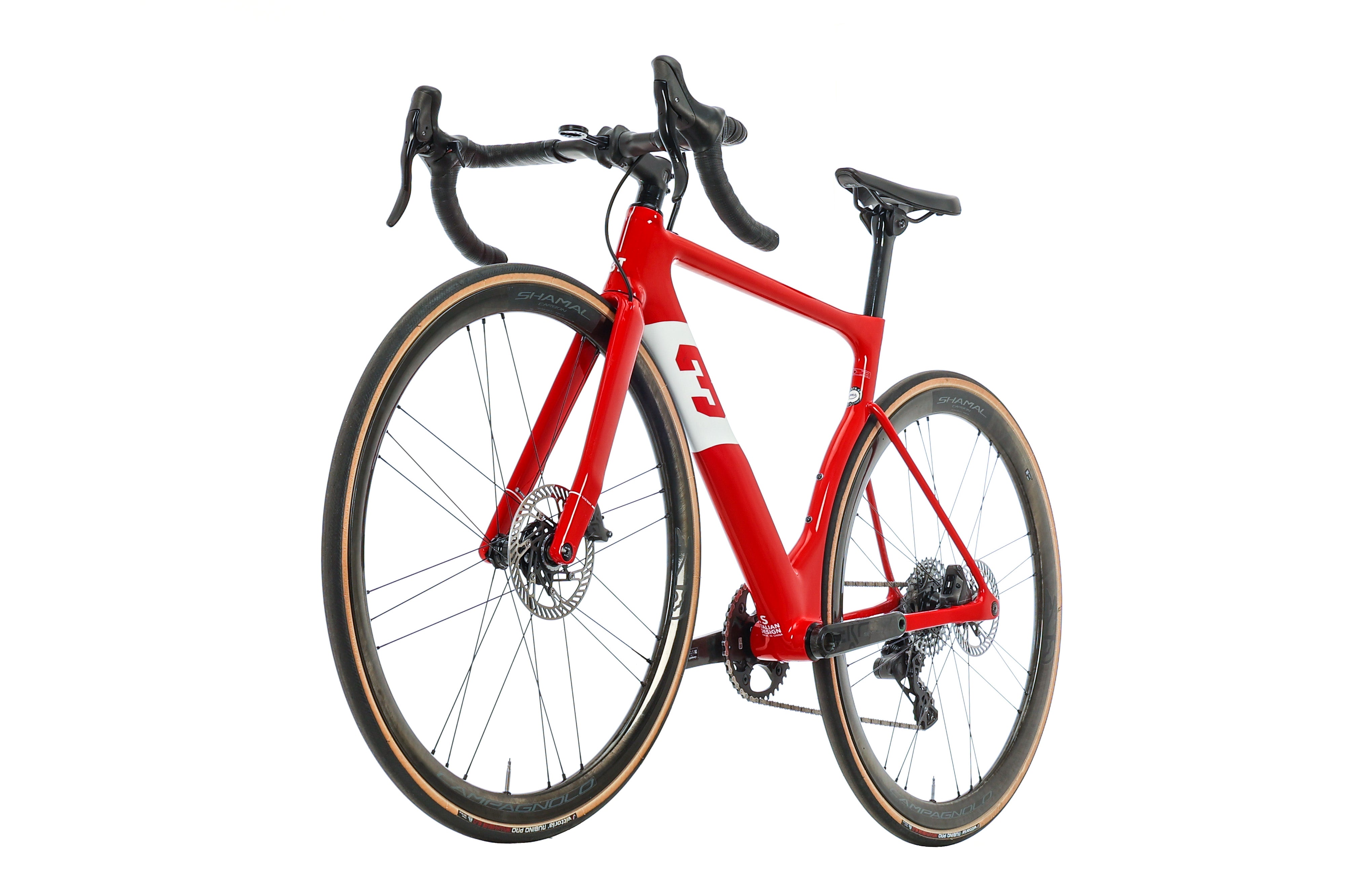 3T Strada Team Ekar Road Bike 2020 - Lightweight Carbon Frame, 13-Speed Drivetrain - Perfect for Racing & Endurance Cycling (Small Size)