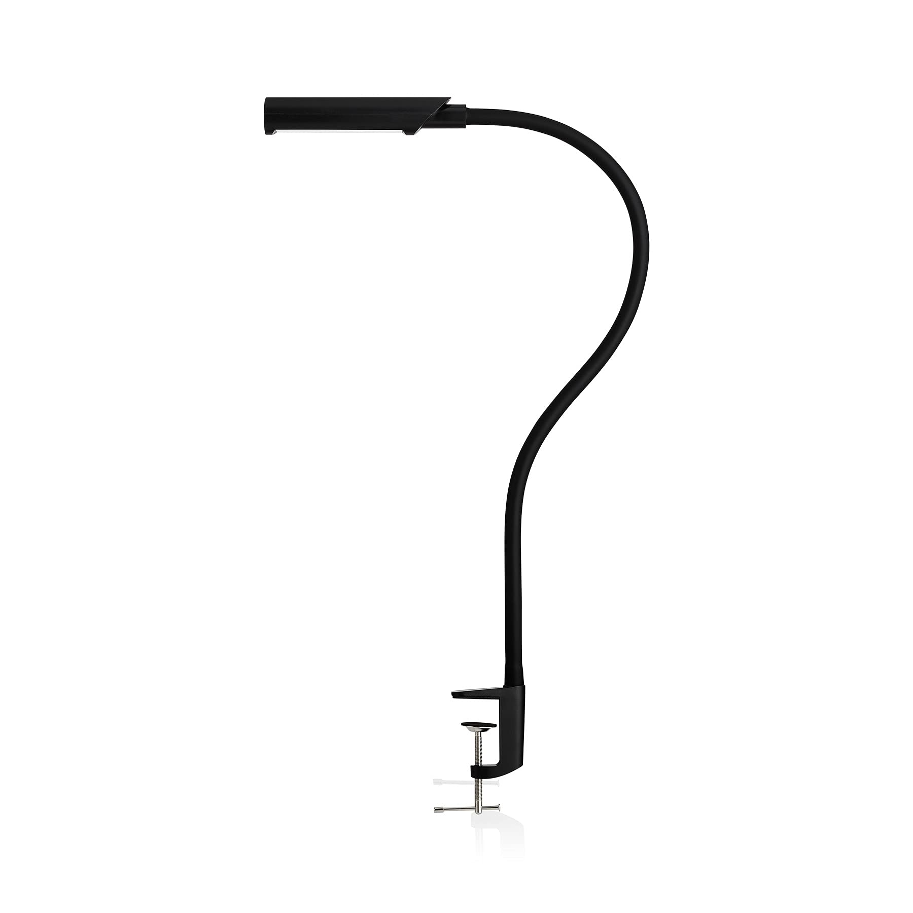 UberLight Flex 3200TL LED Desk Lamp with Clamp - Adjustable Gooseneck Task Light, USB Powered, 9 Brightness Levels, 270° Rotatable Head, 60,000 Hours Lifespan - Perfect for Home Office, Reading, Crafting & Nightstand Use (Black)