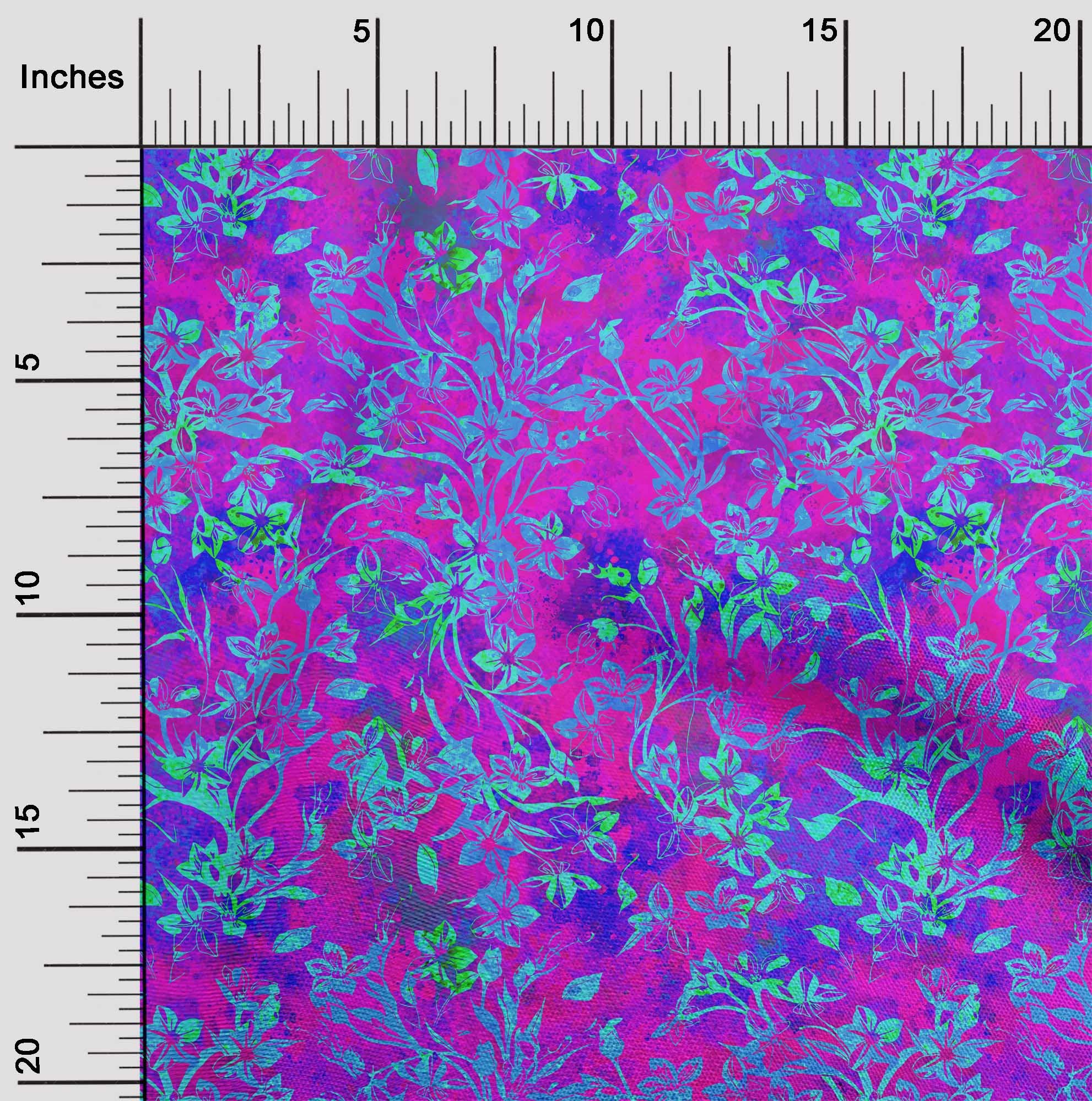 oneOone Polyester Spandex Jewel Green Batik Fabric - 56 Inch Wide for DIY Clothing, Quilting & Home Decor | Premium Printed Fabric by the Yard for Dresses, Curtains & Craft Projects