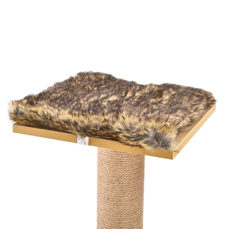 Premium Wooden Cat Condo Stacker - Multi-Level Cat Tree House with Scratching Posts - Perfect for Indoor Cats, Play & Nap