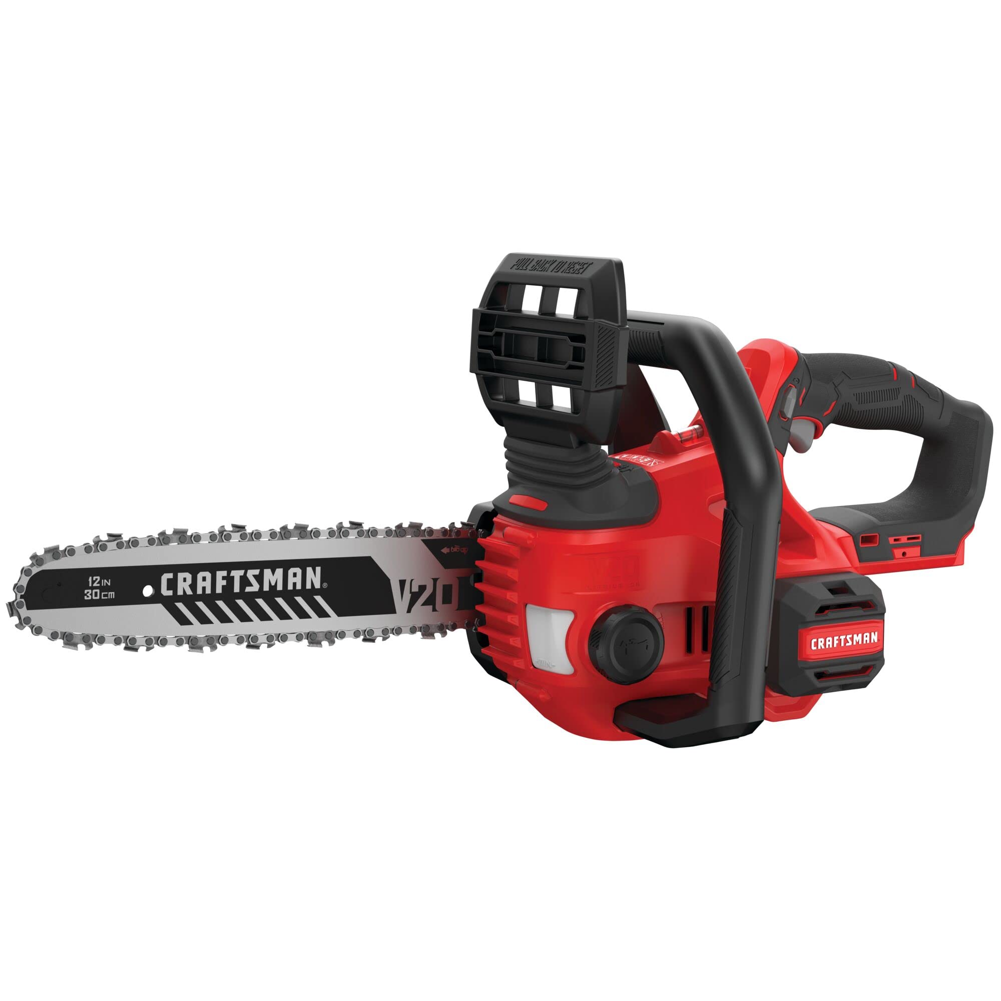 CRAFTSMAN V20 12-Inch Cordless Mini Chainsaw - Bare Tool (CMCCS620B) | Perfect for Tree Trimming, Pruning & DIY Woodworking Projects