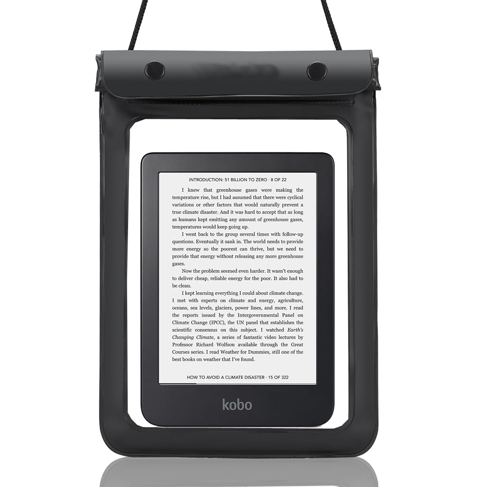 **Waterproof eReader Case 6-8 Inch - IPX8 Dry Bag for Kindle, Kobo, Nook & Tablets - Universal Protection for Swimming, Beach & Travel - Perfect for Kindle Paperwhite, Kindle Oasis & Kobo Clara - Great for Summer Reading, Poolside Lounging & Beach Vacations - Essential for Travelers & Book Lovers - Best for Water Sports, Outdoor Adventures & Rainy Day Reading**