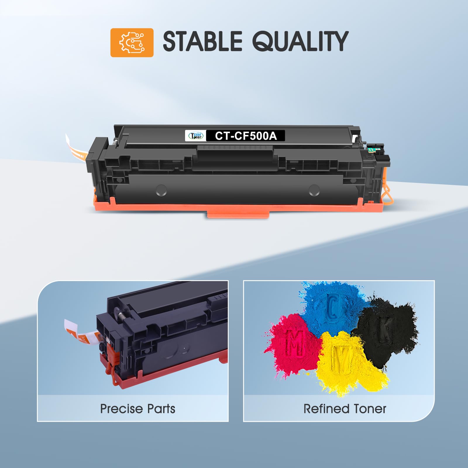 High-Quality Compatible Toner Cartridge Replacement for HP M281fdw 202A/202X/CF500A - 4-Pack (Black, Cyan, Yellow, Magenta) | Perfect for HP Pro MFP M281fdw, M254dw, M281cdw, M281dw, M280nw, M254, M281 Printers | Ideal for Home Office, Small Business & High-Volume Printing Needs