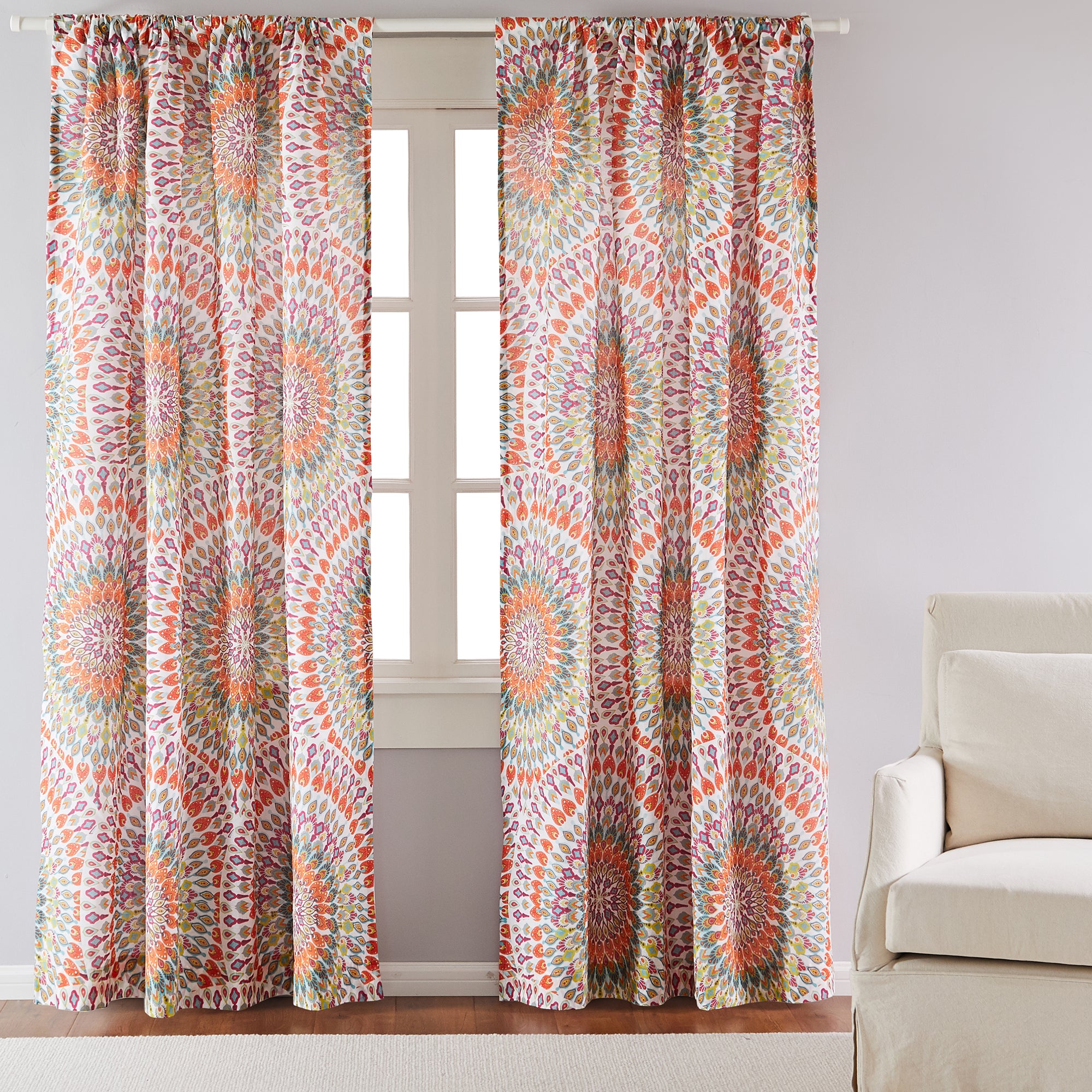 Mirage Drape Panel - Elegant Window Curtains for Living Room & Bedroom Decor | Light Filtering Sheer Drapes for Home & Office