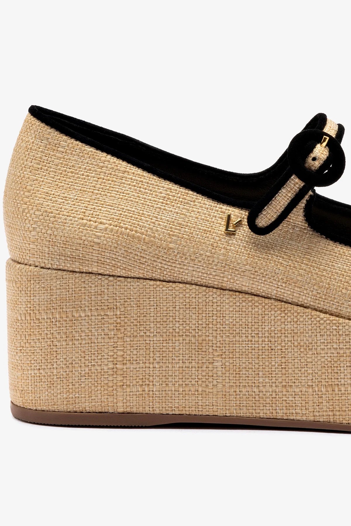 Blair Women's Beige Raffia Flatform Sandals - Comfortable Summer Wedges for Beach, Vacation & Casual Outfits
