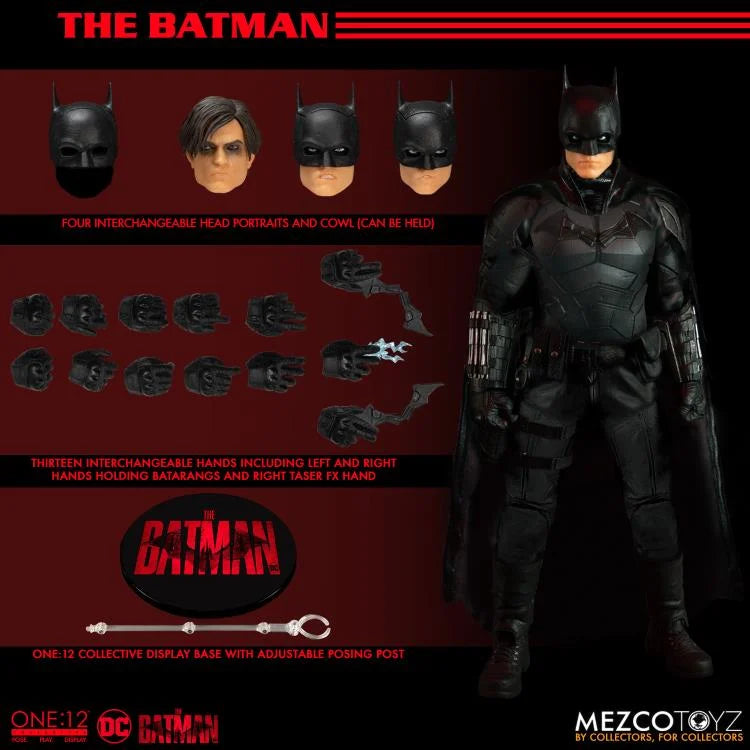 The Batman One:12 Collective Action Figure - Premium DC Comics Collectible for Display & Play - Perfect for Fans, Collectors & Gift Giving