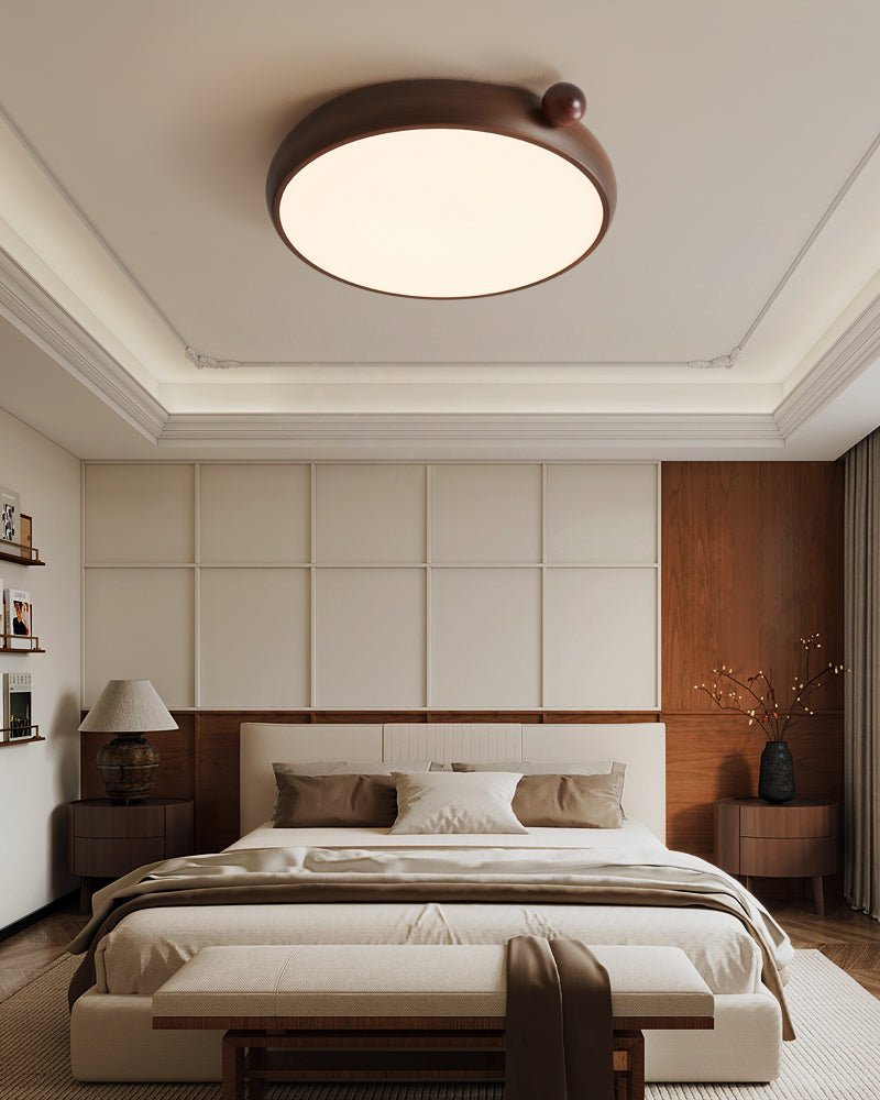 Calindra Modern Ceiling Light Fixture - Dimmable LED Flush Mount Lighting for Bedroom, Living Room, Kitchen - Energy Efficient Home Decor