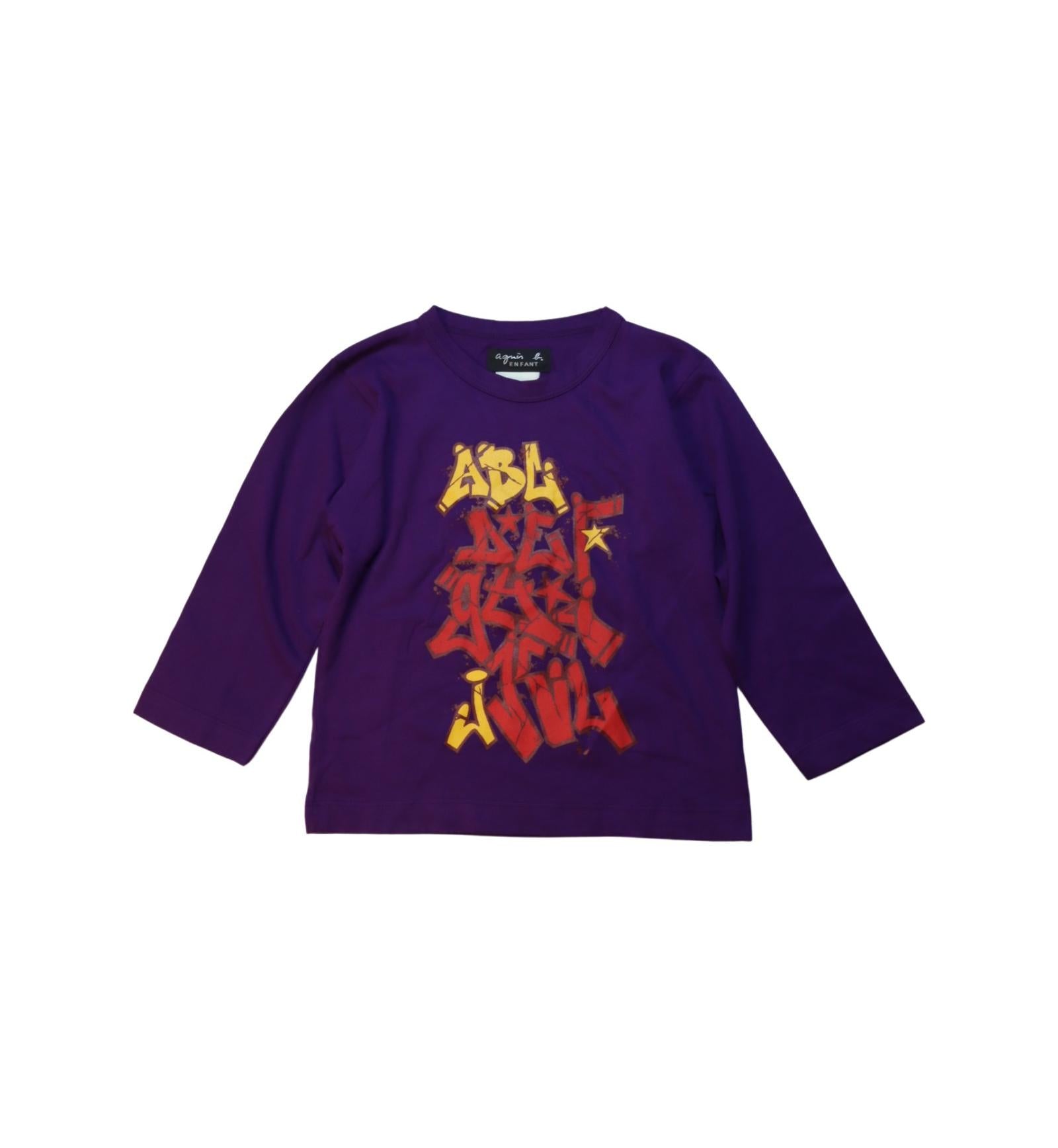 Agnes b. Long Sleeve Cotton T-Shirt for Toddlers 4T - Soft & Comfortable Casual Wear for Boys & Girls - Perfect for Playdates, Preschool & Everyday Outfits