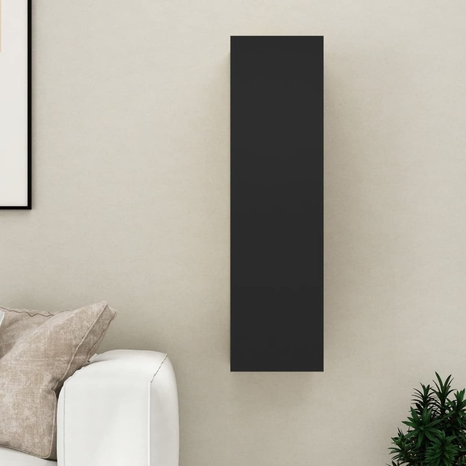 Festnight Wall-Mounted TV Stand with 2 Shelves - 12
