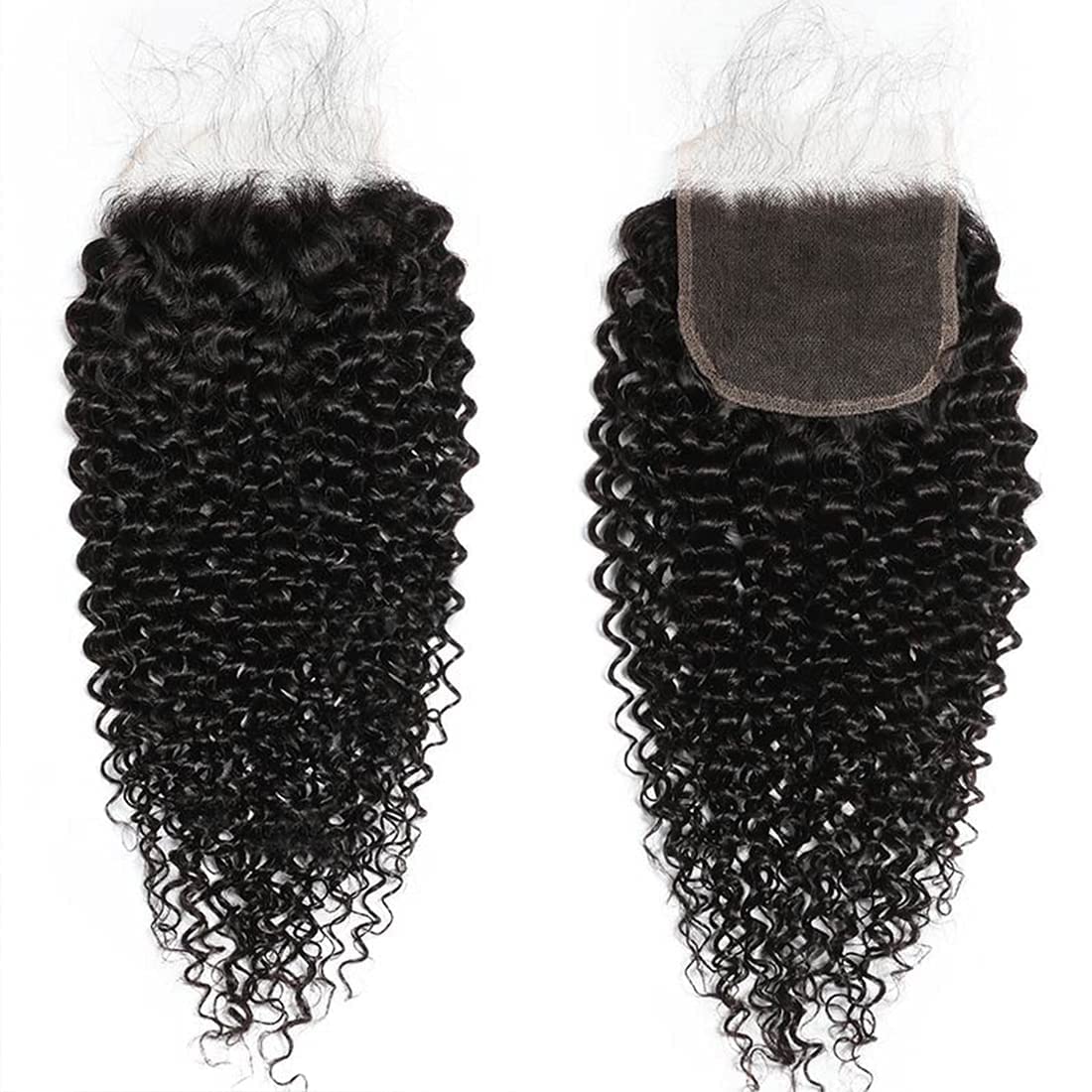 Beauty Forever 5x5 HD Lace Closure - 14 Inch Brazilian Virgin Human Hair with Jerry Curly Texture, Pre-Plucked Hairline & Baby Hair for Natural Look | Perfect for Protective Styles, Weave Installations & Everyday Wear