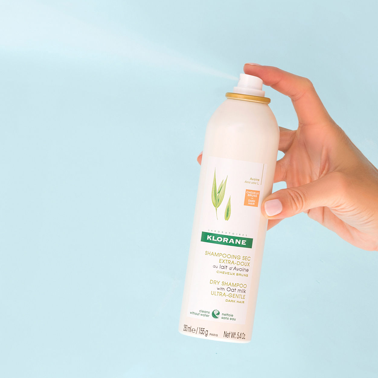 Best Dry Shampoo with Oat Milk for Dark Hair - Volumizing & Oil Absorbing - Perfect for Travel, Gym & Busy Mornings