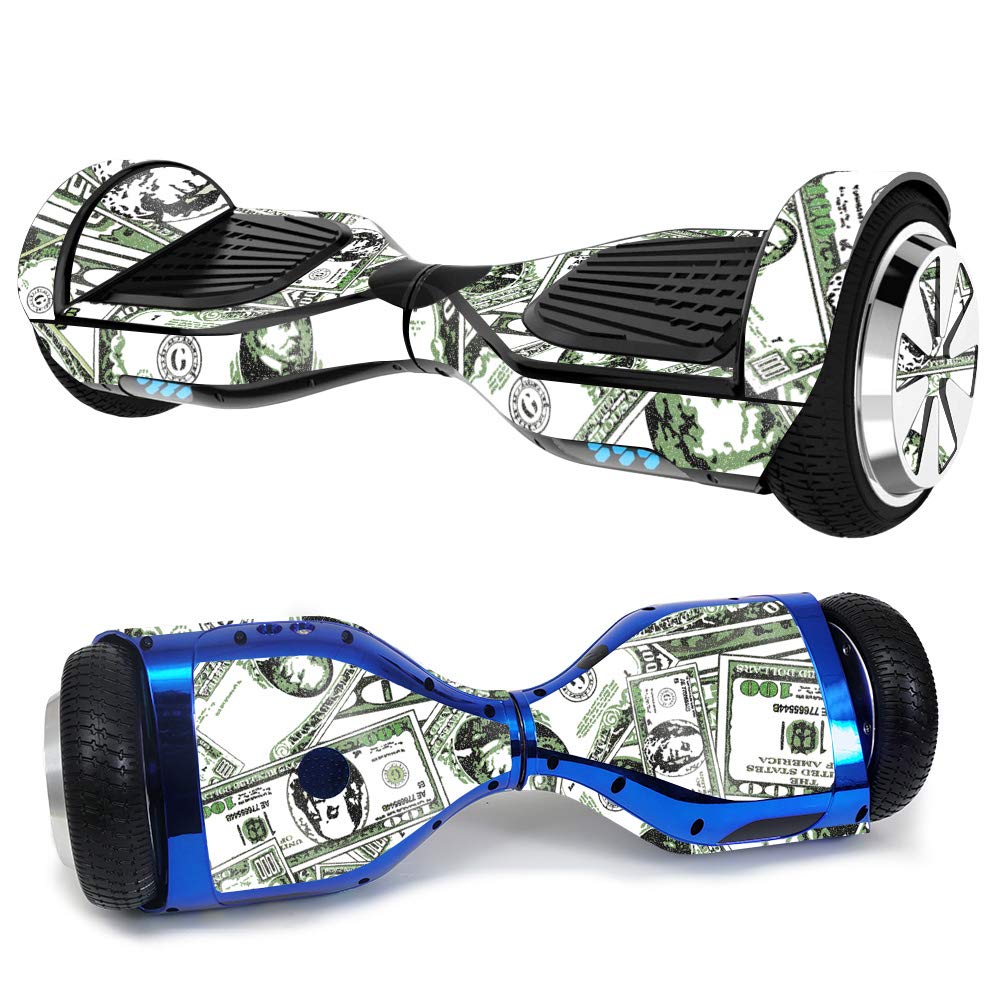MightySkins Glossy Glitter Protective Skin Cover for Ultra Hoverboard - Phat Cash Design | Durable High-Gloss Glitter Vinyl Wrap | Easy to Apply & Remove | Made in USA | Perfect for Personalization, Gifts & Hoverboard Protection