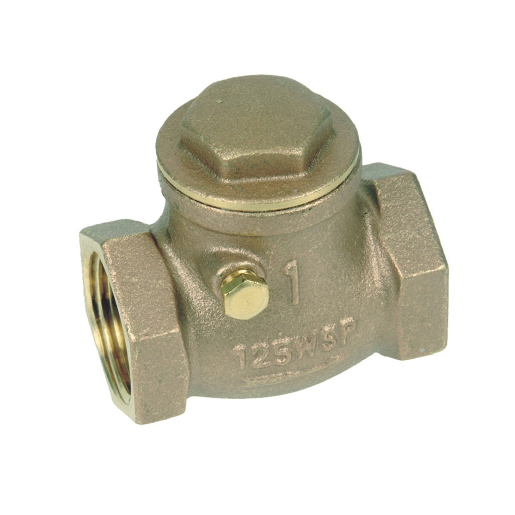 V207 Swing Check Valve Brass - High-Quality Brass Check Valve for Water, Oil, and Gas Applications | Perfect for Plumbing, HVAC, and Industrial Systems