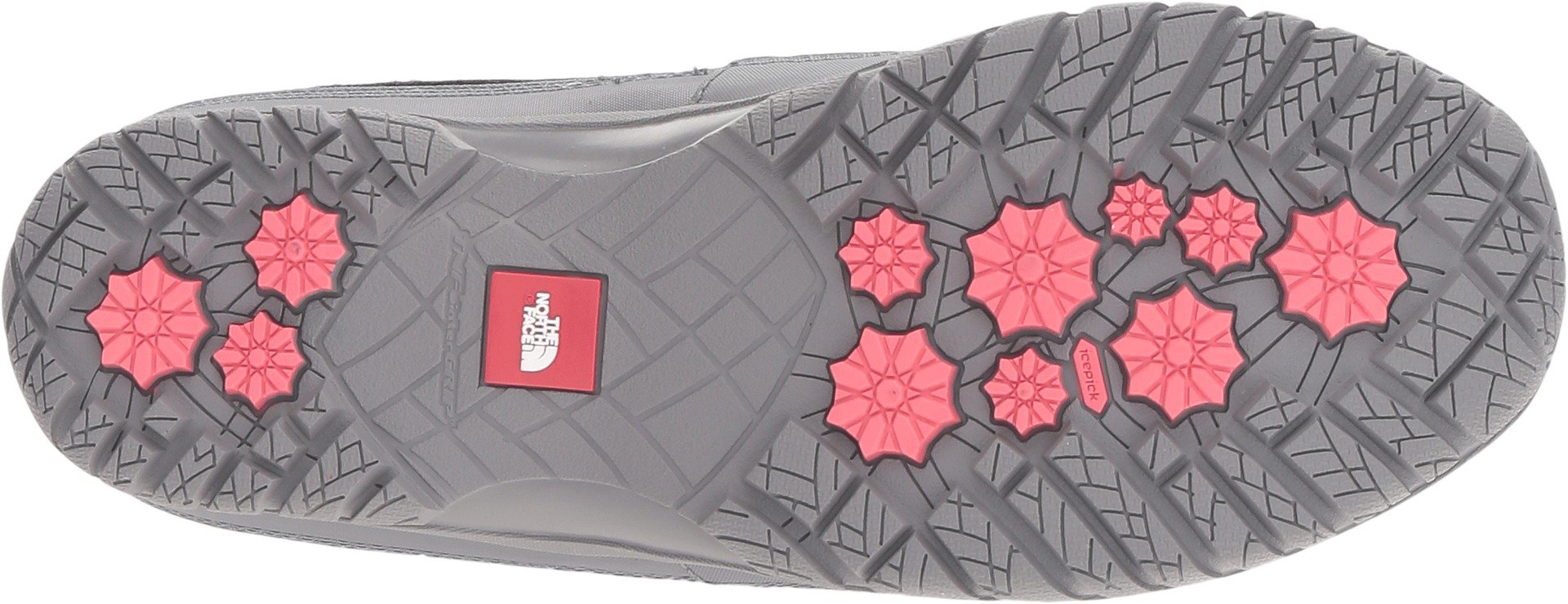 The North Face Women's Nuptse Purna Down Jacket - Smoked Pearl Grey/Calypso Coral - Size 5.5 B Medium - Warm Winter Coat for Hiking, Travel & Outdoor Adventures