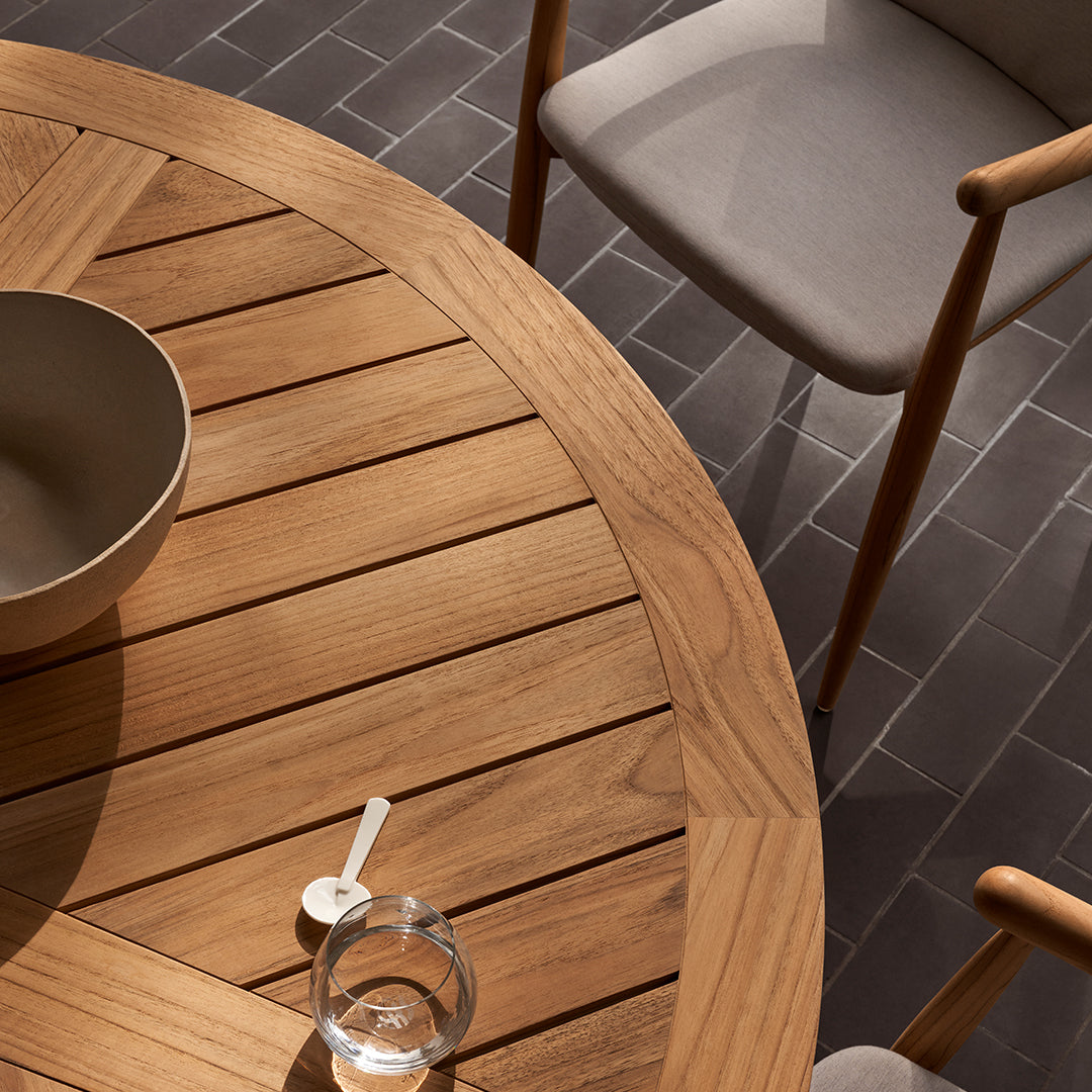 E022 Embrace Outdoor Table - Durable Patio Dining Table for Backyard, Garden, and Poolside - Perfect for Outdoor Entertaining and Relaxation