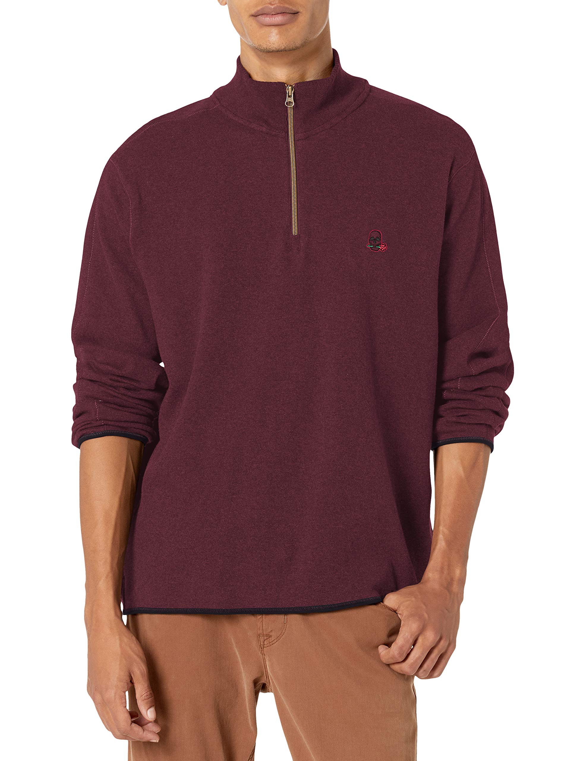Robert Graham Men's Long Sleeve Skull Rose Knit Shirt - Stylish Casual Wear for Men, Perfect for Date Nights, Parties, and Office Outings