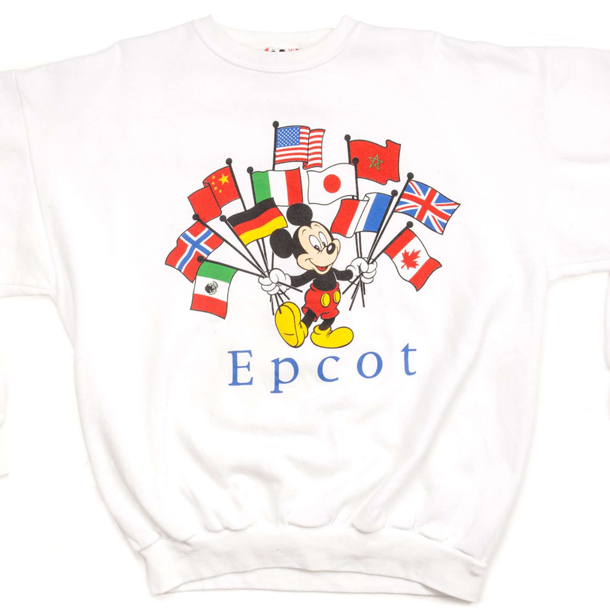 Vintage Disney Epcot Sweatshirt for Men & Women - Size 2XL - 100% Cotton Made in USA - Comfortable Lounge Wear for Theme Parks & Casual Outings
