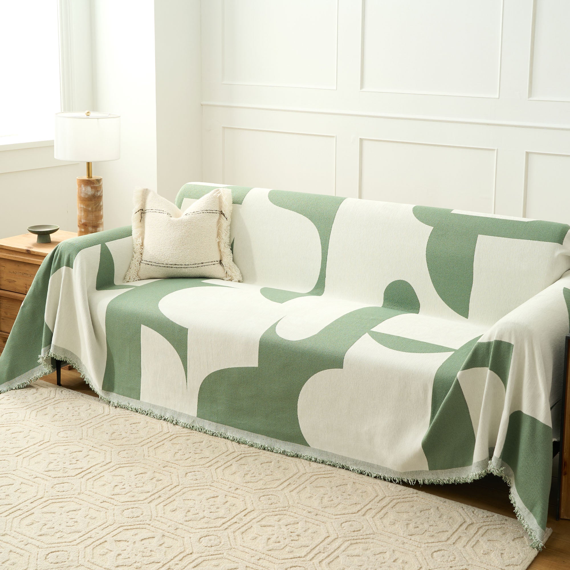 Picasso's Mirage Sofa Cover - Premium Stretchable Furniture Protector for Living Room & Bedroom - Perfect for Home Decor & Pet Protection