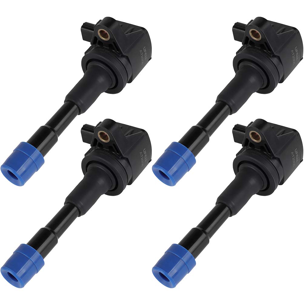SCITOO 4Pcs Ignition Coil UF628 Compatible with Honda Insight 1.3L 2010-2014, Civic 1.5L 2012-2013 & Acura ILX 1.5L 2013-2014 - Replacement for 5C1797 52-2152 - Perfect for Engine Performance & Fuel Efficiency