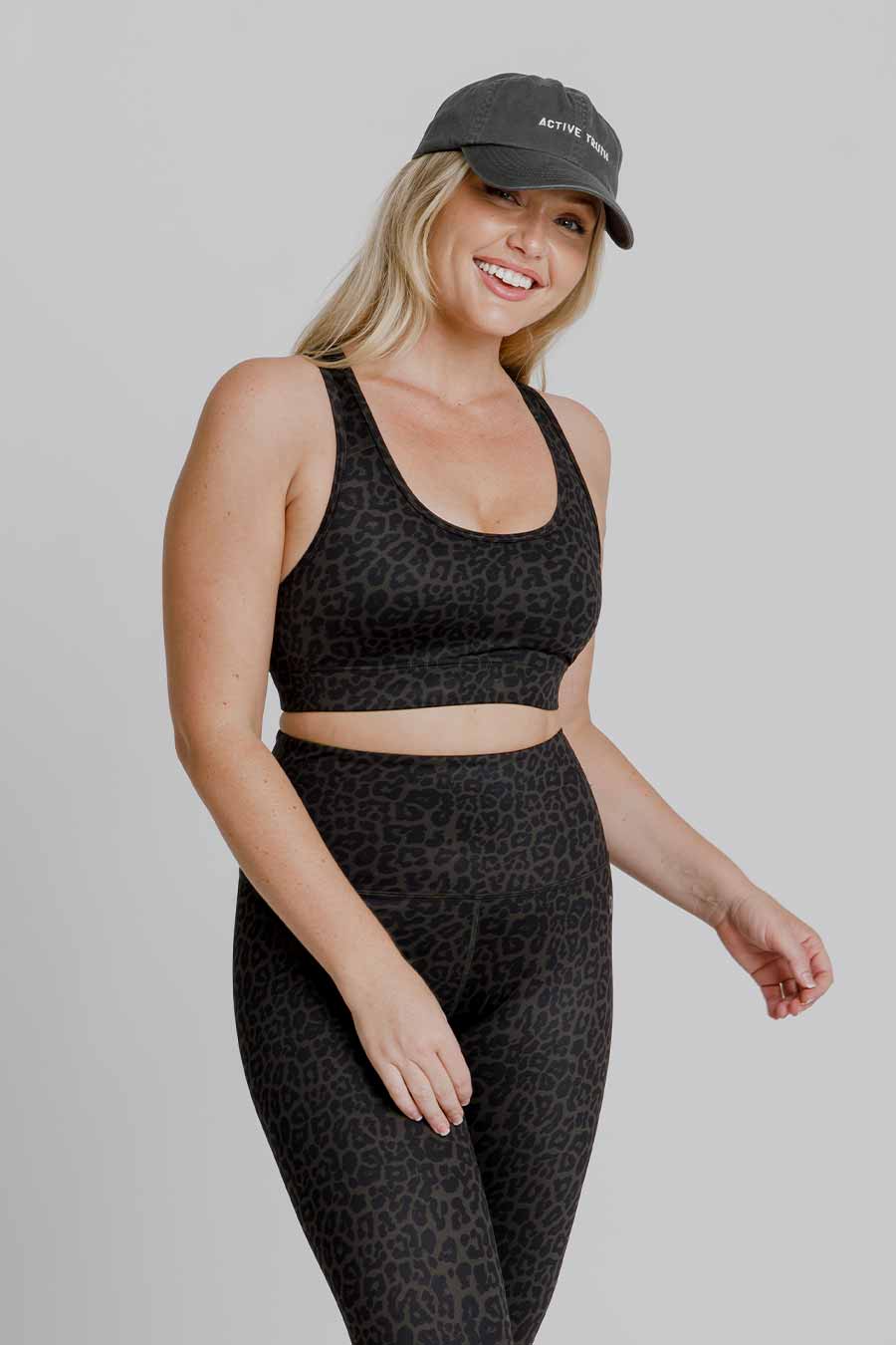 Forest Leopard Training Move Crop - Premium Workout Gear for CrossFit, Yoga & Outdoor Fitness Training