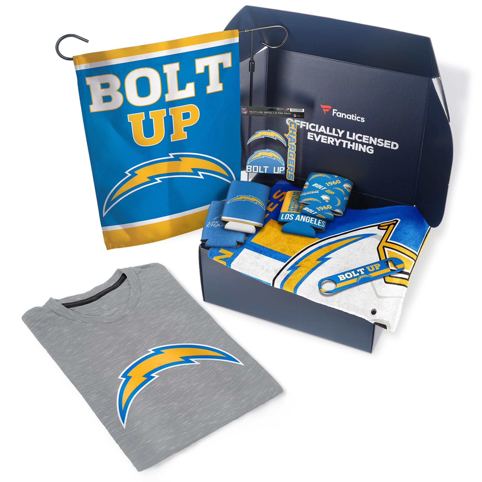 Fanatics NFL Pack Tailgate Game Day Essentials T-Shirt Gift Box - $107+ Value | Perfect for Football Parties, Tailgating & Super Bowl Gifts