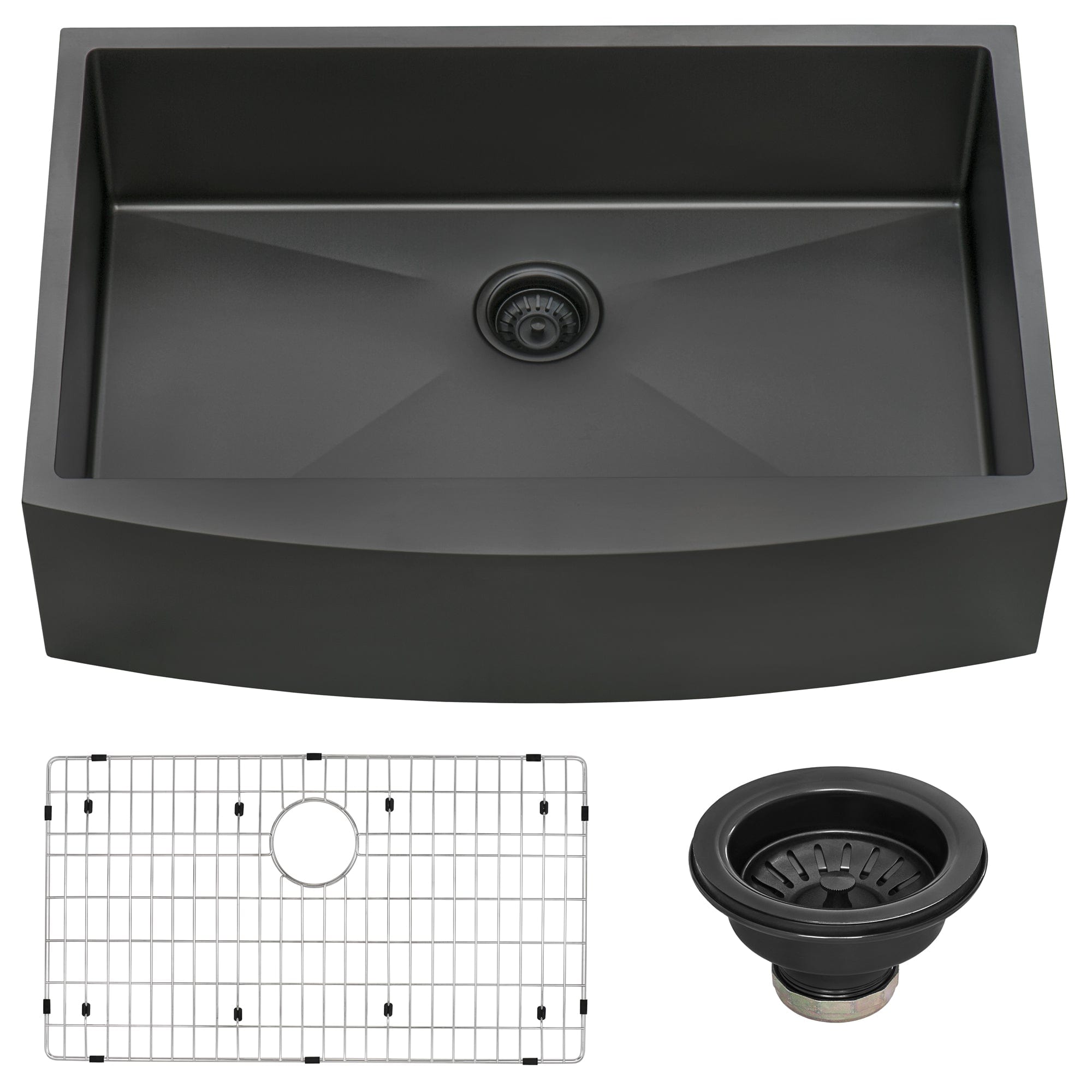 Ruvati Terraza 36-Inch Undermount Stainless Steel Kitchen Sink - RVH9880BL - Perfect for Modern Kitchens, RV Campers & Small Space Homes