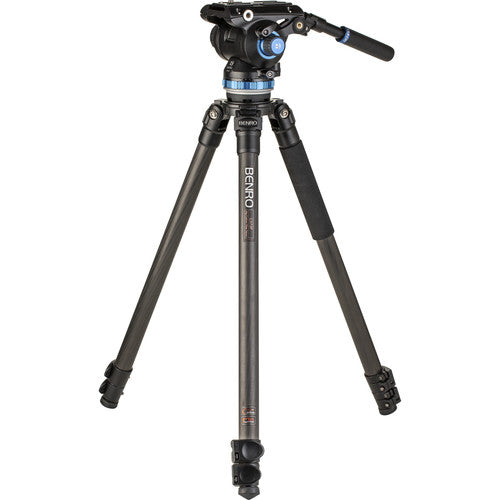Benro C373FBS8PRO Professional Video Tripod with S8 Pro Fluid Head Kit - Perfect for Filmmaking, Live Streaming & Photography