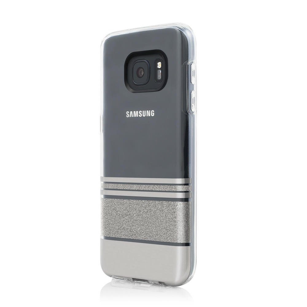 Incipio Samsung Galaxy S7 Case - Slim Protective Phone Cover with Hensley Stripe/Silver Design | Retail Packaging | Perfect for Everyday Use, Travel & Work Protection