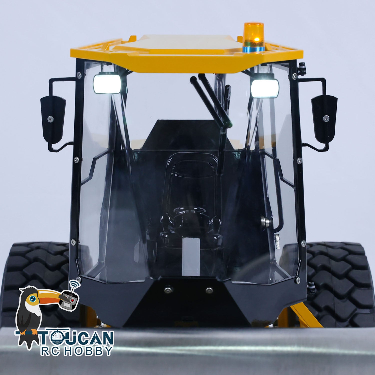 TOUCAN CS11 1/12 Scale Metal Hydraulic RC Road Roller - Remote Control Construction Vehicle Toy, Ready-to-Run (RTR) Painted & Assembled - Perfect for Kids, Adults & RC Hobbyists - Great for Construction Site Play, Birthday Gifts & RC Car Racing Events