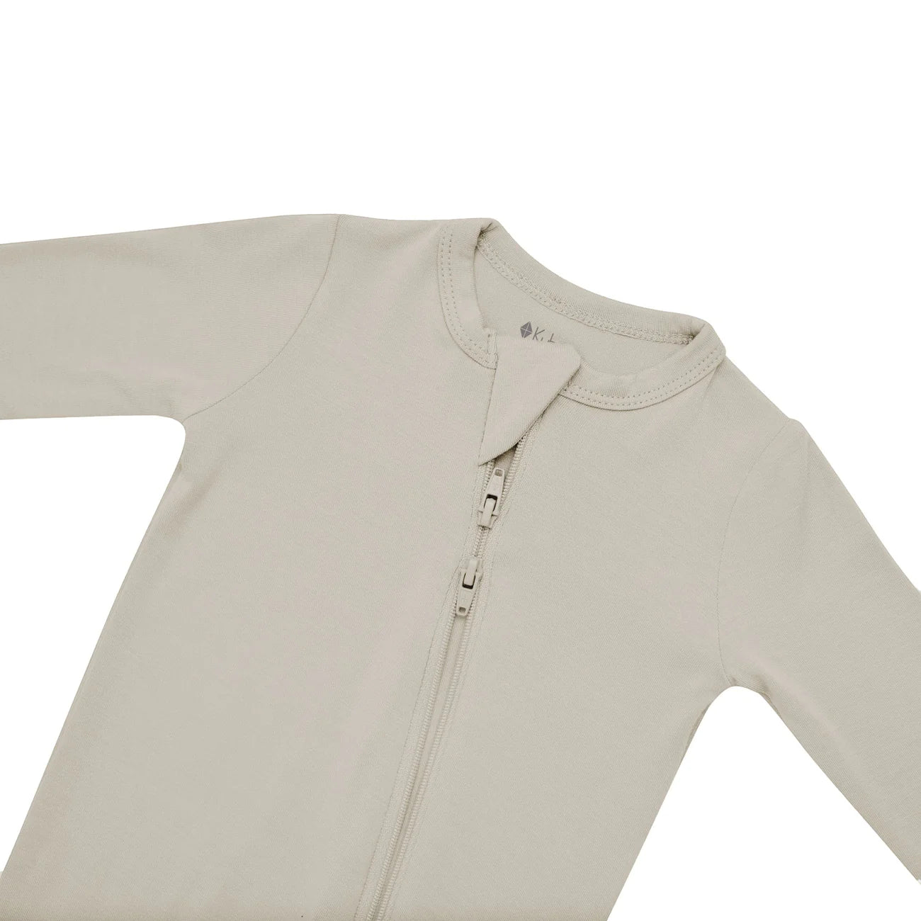 Preemie Zippered Footie Pajamas - Soft Cotton Baby Sleepsuit in Khaki | Perfect for Newborns & Preemies, Hospital & Home Use