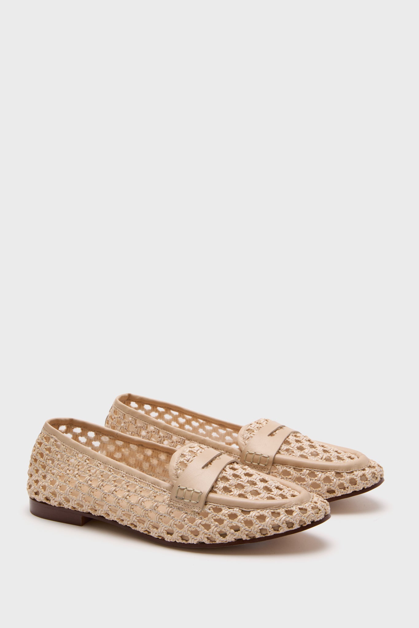 Premium Bone Woven Rowan Loafers for Men - Comfortable & Stylish Slip-On Shoes for Business Casual, Office, and Everyday Wear