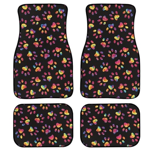 Colorful Dog Paw Print