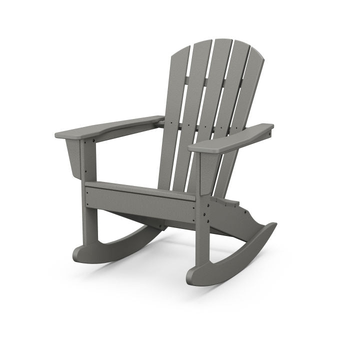 POLYWOOD Palm Coast Adirondack Rocking Chair - All-Weather Outdoor Rocking Chair for Patio, Garden & Poolside Relaxation