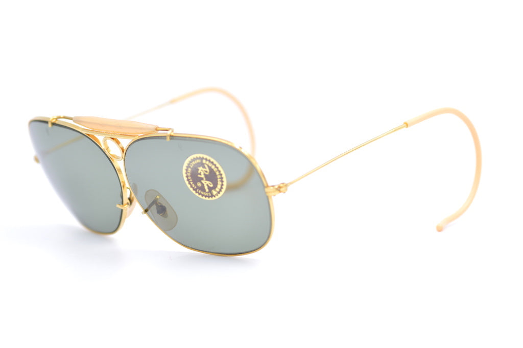 RayBan Bud Decot Shooter Sunglasses - Classic Aviator Style, UV Protection, Polarized Lenses for Men & Women - Perfect for Driving, Outdoor Sports, and Fashion Accessories