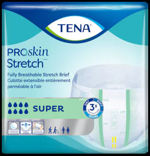 TENA ProSkin™ Stretch Super Briefs for Women & Men | Fully Breathable Incontinence Underwear | Comfortable & Discreet Protection for Day & Night Use