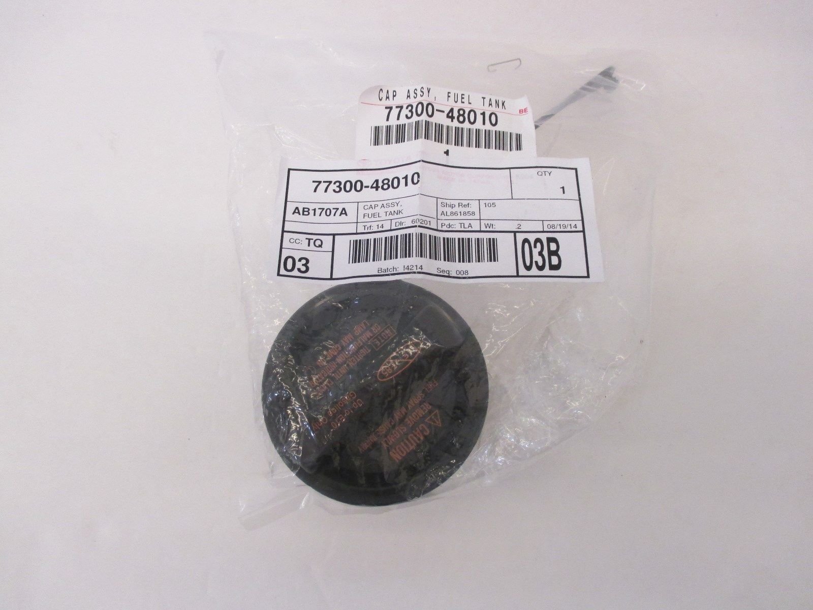 Lexus 77300-48010 Fuel Tank Cap Replacement - Genuine OEM Gas Cap for Lexus Vehicles | Perfect for Fuel Leak Prevention & Secure Refueling
