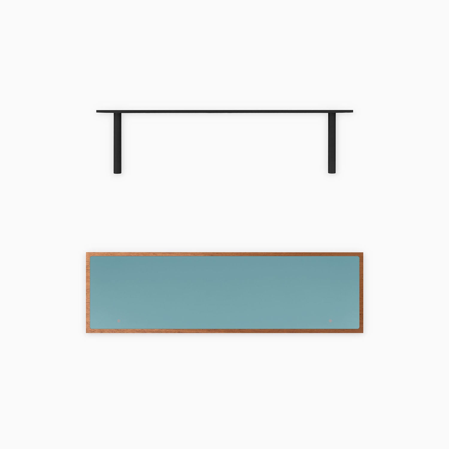 Aksel Inlay Mahogany Floating Shelf - Handcrafted Wood Wall Shelf for Living Room, Bathroom & Kitchen Decor - Perfect for Displaying Books, Plants & Home Decor