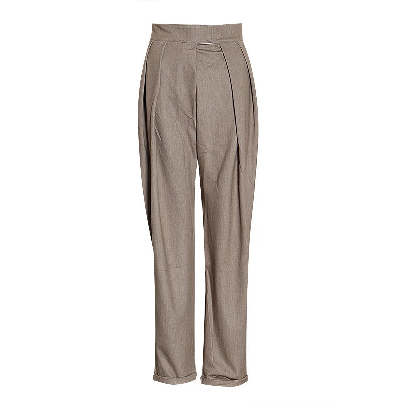Women's High Waist Harem Pants - Soft Loose Casual Trousers for Autumn | Comfortable Boho Fashion Pants for Lounge, Yoga & Travel