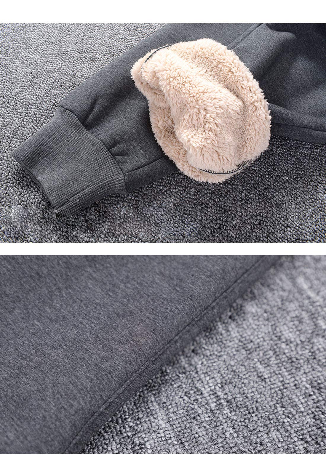 PEHMEA Women's Fleece Joggers - Sherpa Lined Winter Sweatpants for Workout & Lounge, Soft Thermal Athletic Pants (Black, Large) - Perfect for Yoga, Running, Gym & Cold Weather Comfort