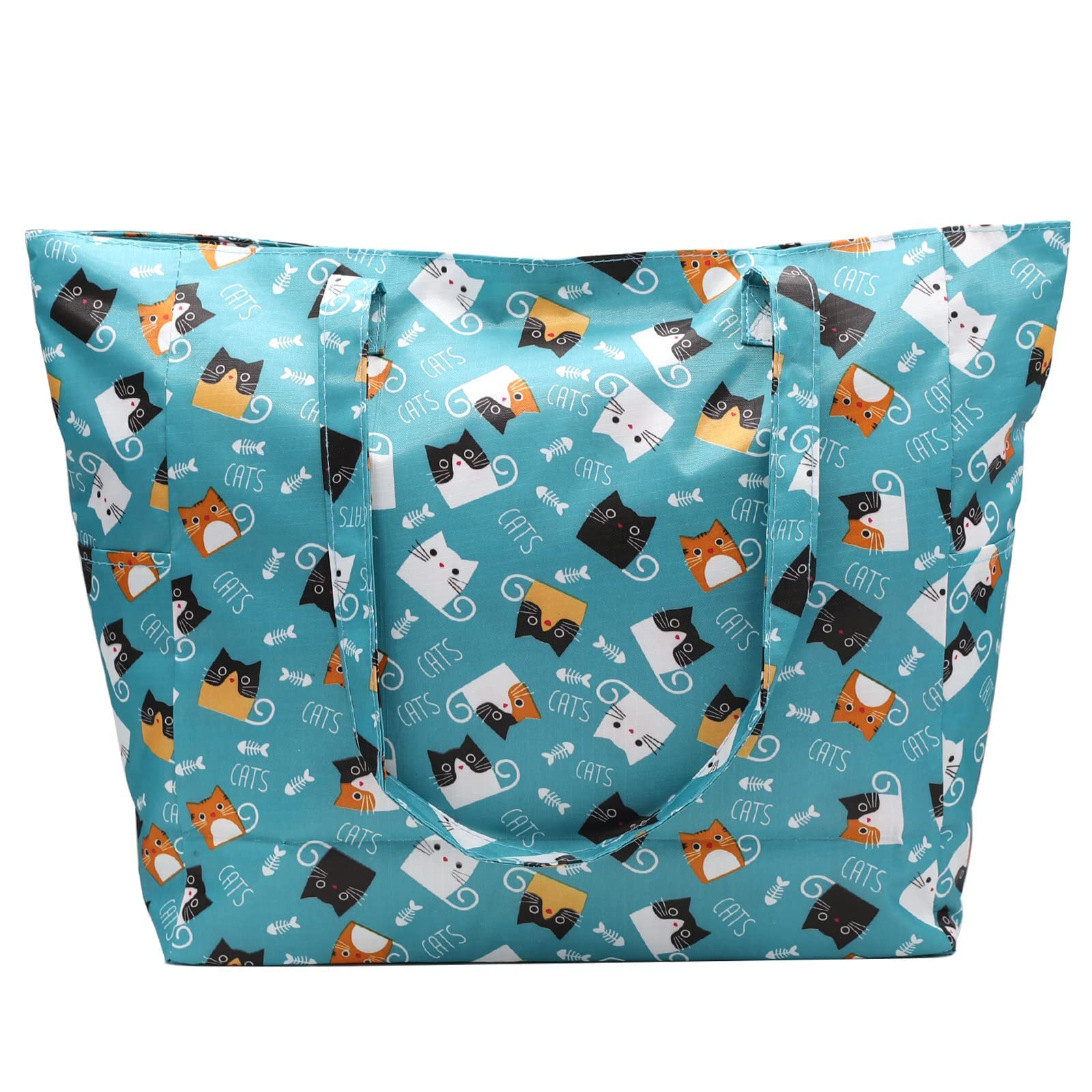 Waterproof Beach Bag - Large Lightweight Tote for Gym, Pool & Travel | Top Zip Closure