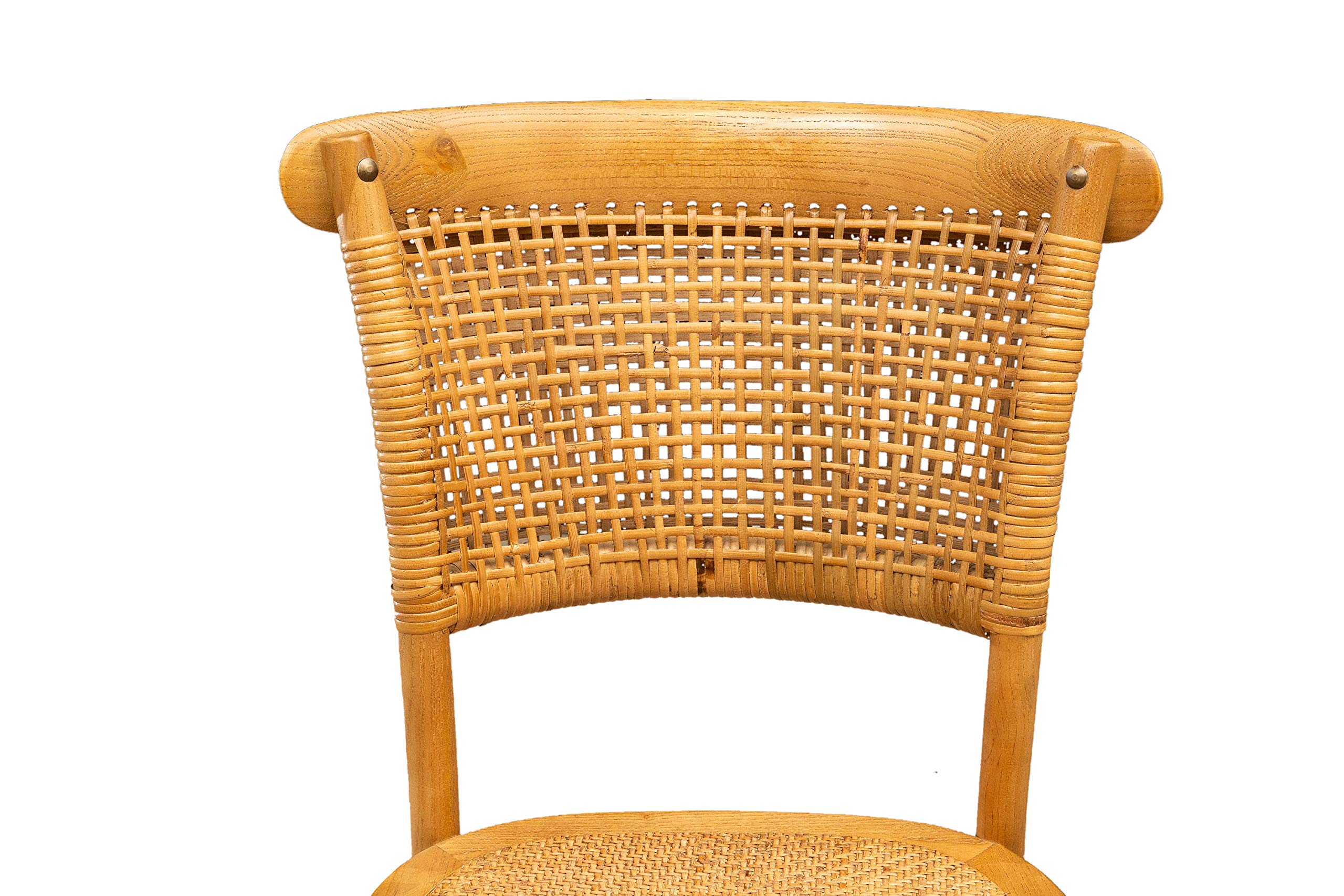 Thonet Wooden Dining Chair 88x50x45 cm - Solid Wood Kitchen Chairs, Rattan Style Dining Room Chairs for Home, Restaurant & Cafe Decor