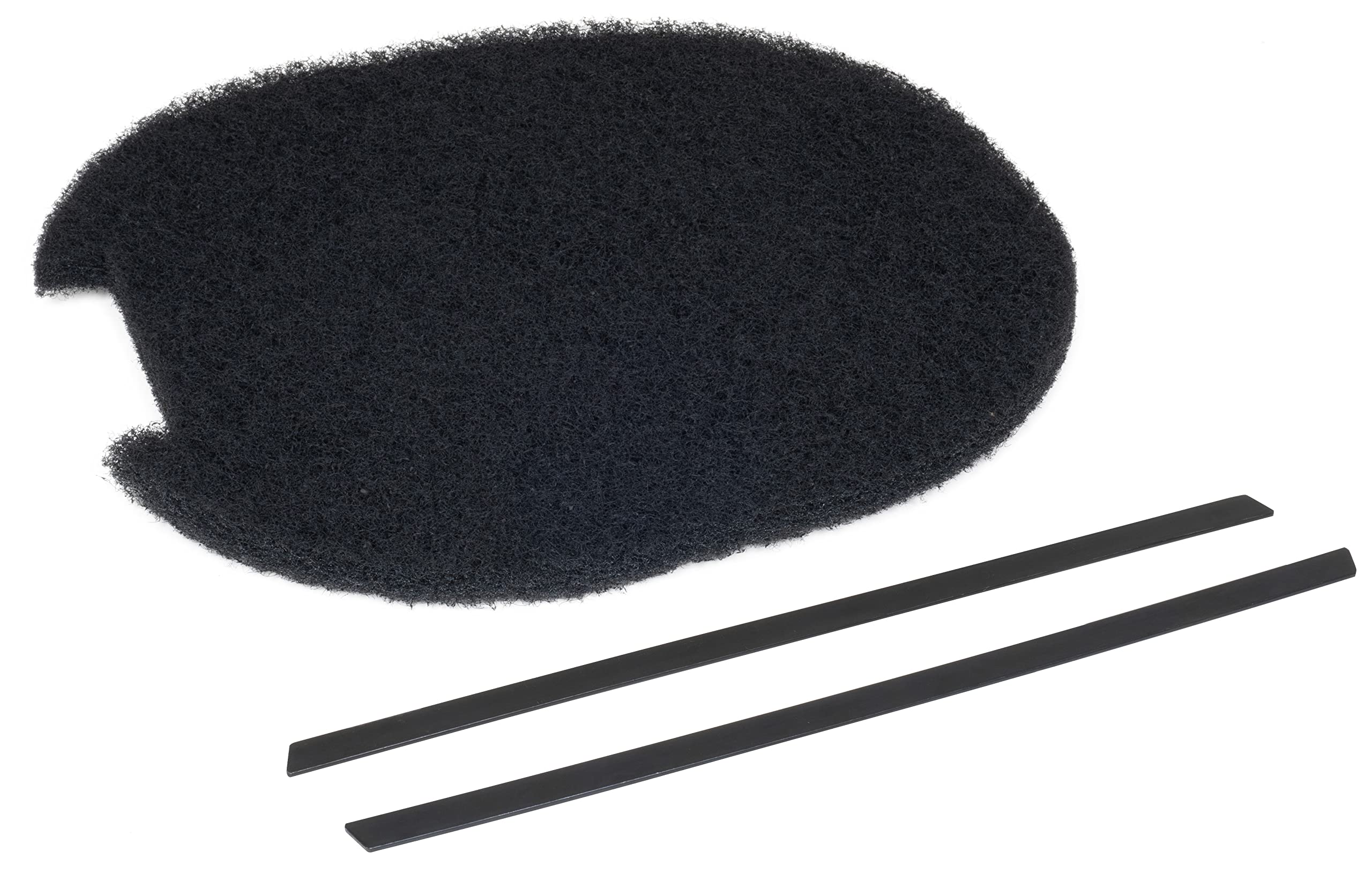 Lisle 38800 No Splatter Oil Drain Pan with Supports - Black Heavy Duty Oil Change Mat for Garage, Workshop & DIY Car Maintenance