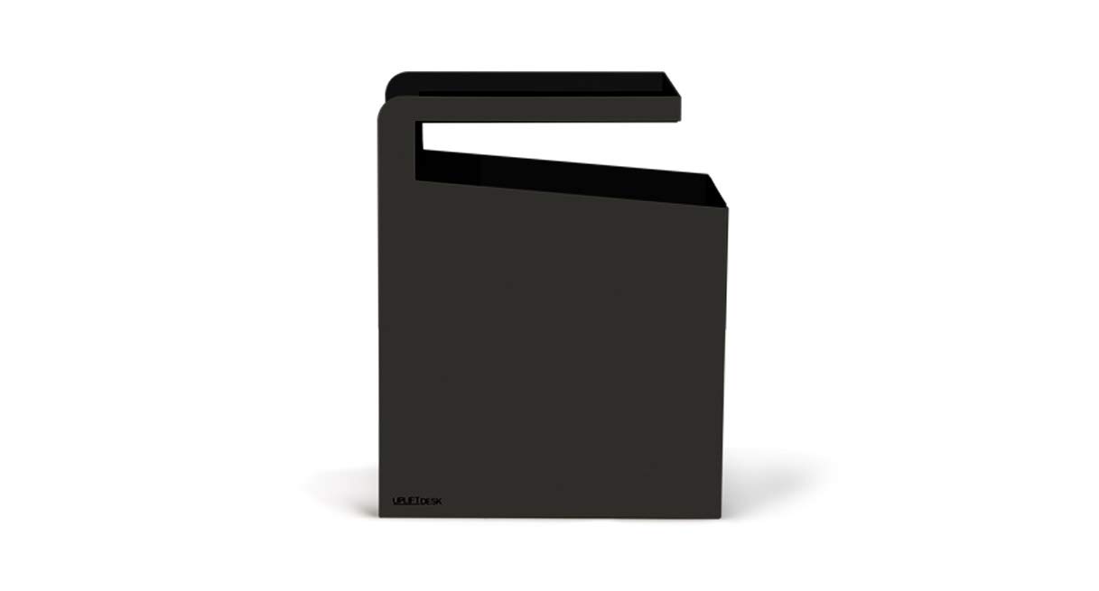 UPLIFT Desk Hanging Storage Cubby Organizer - Black Fabric Wall Mount Shelf for Office, Dorm Room, or Closet Organization - Perfect for Storing Books, Supplies & Accessories