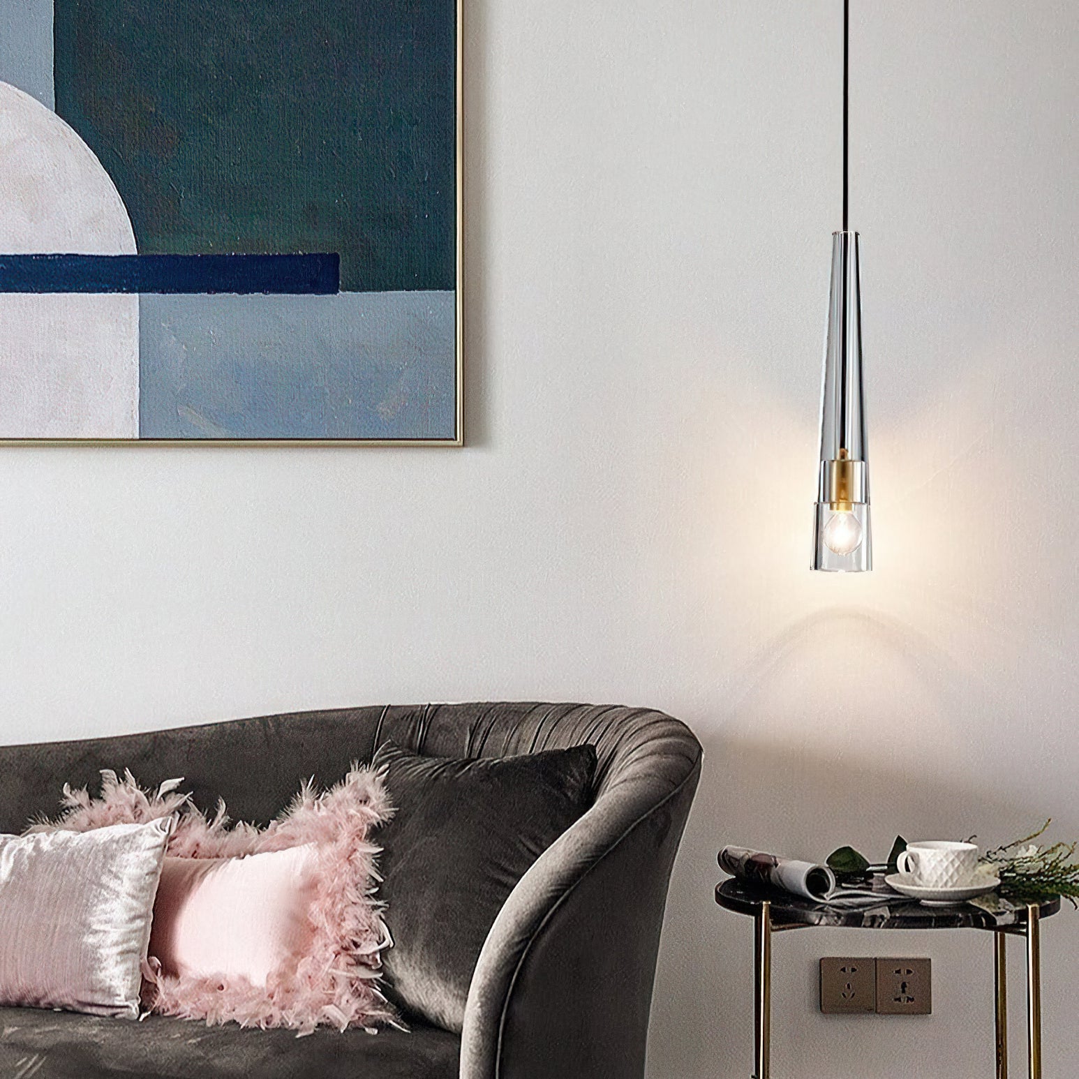 Apollinaire Modern Pendant Light - Elegant Hanging Ceiling Fixture for Dining Room, Kitchen Island & Bedroom Lighting