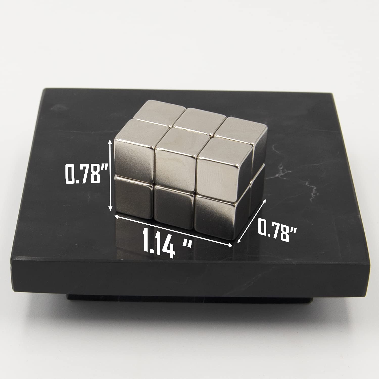 REALTH 12-Pack Neodymium Magnetic Cubes 0.39 Inch - Strong Rare Earth Magnets for Science Experiments, Industrial Use, DIY Projects & Education - Perfect for Fridge Organization, Whiteboard Displays & Workshop Tools